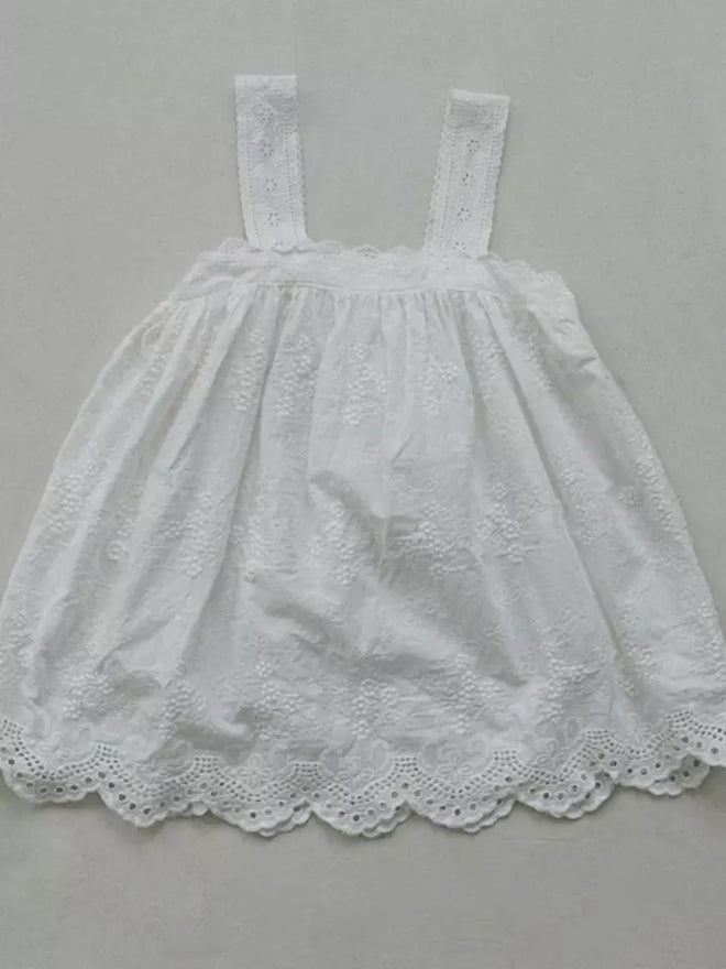 Embroided floral Jumper - White