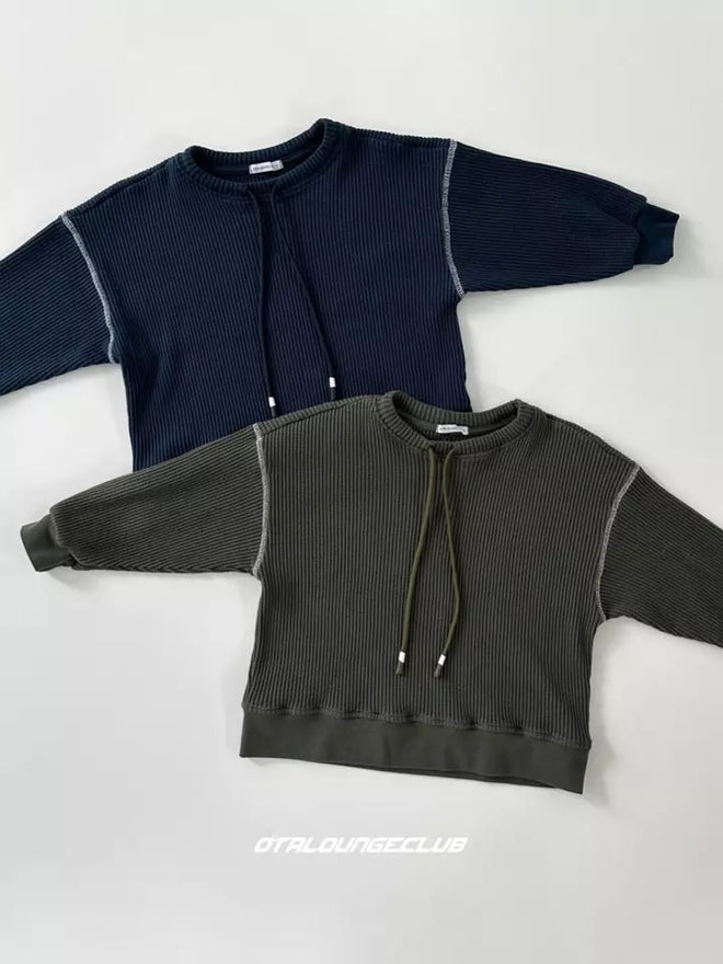 Ribbed Sweatshirt - Khaki