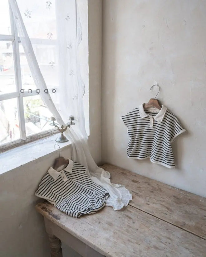 Kitkat Collar Romper - Black