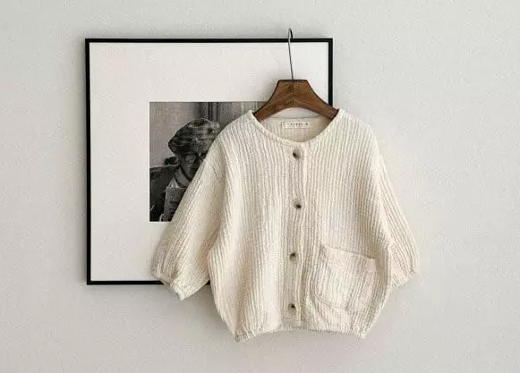Crepe Cardigan - Cream