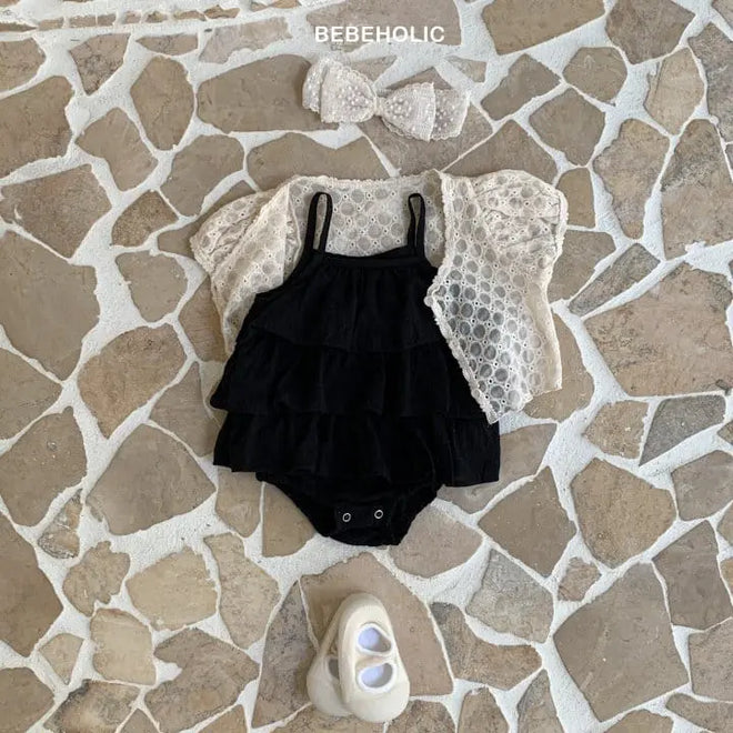 Flower Can Body Suit - Black