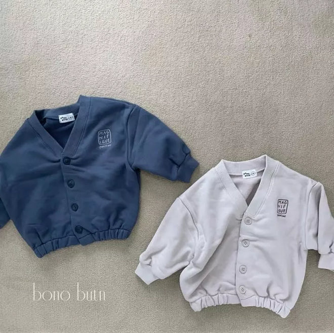 Button Down Cardigan - Navy