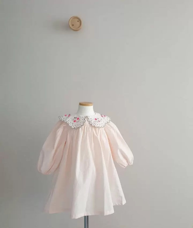Pretty Collar Dress - Pink