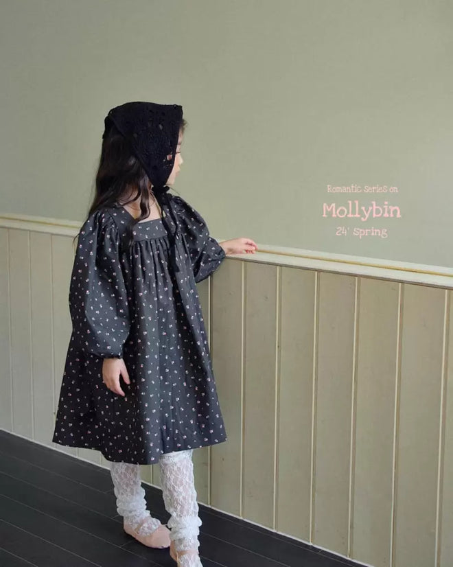 Square Neck Dress - Black