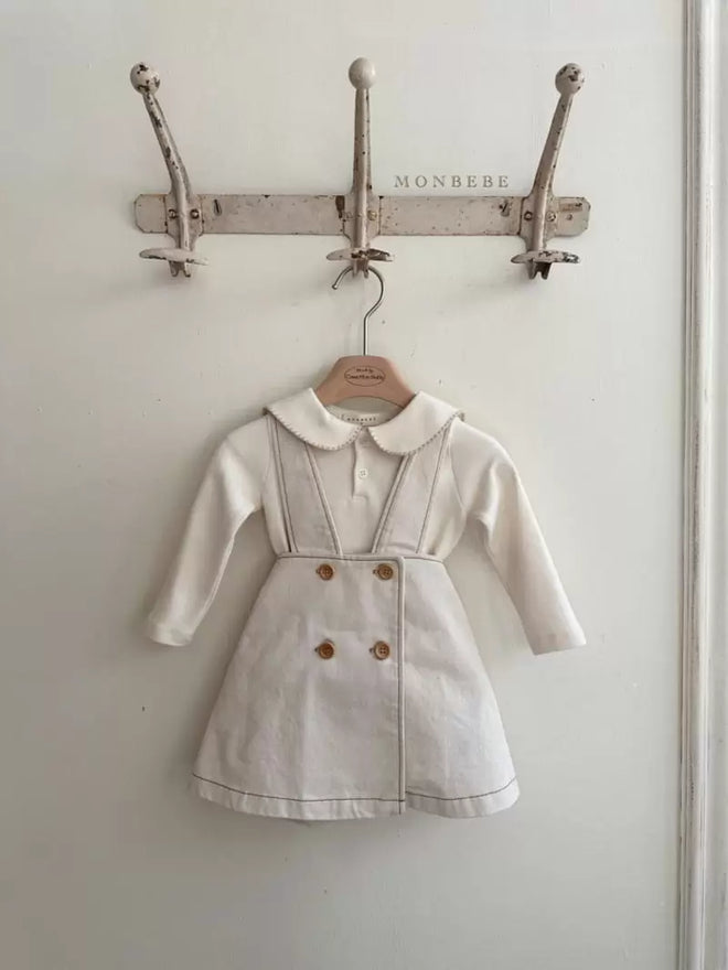 Dungarees Jumper - Ivory