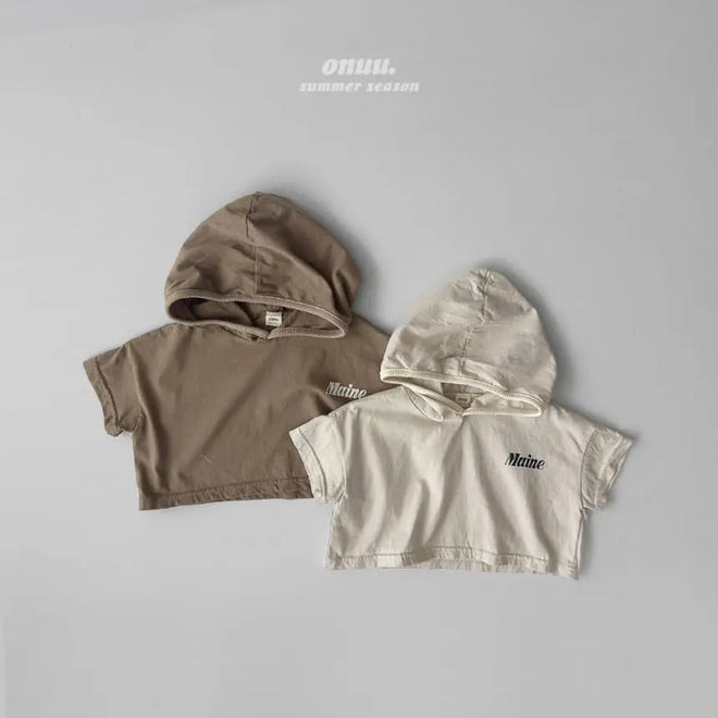 Hoody Short Sleeve Tee - Cream