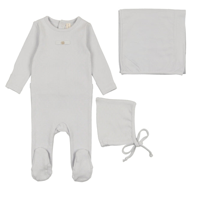 Lil Legs Pointelle Circle Set - Blue