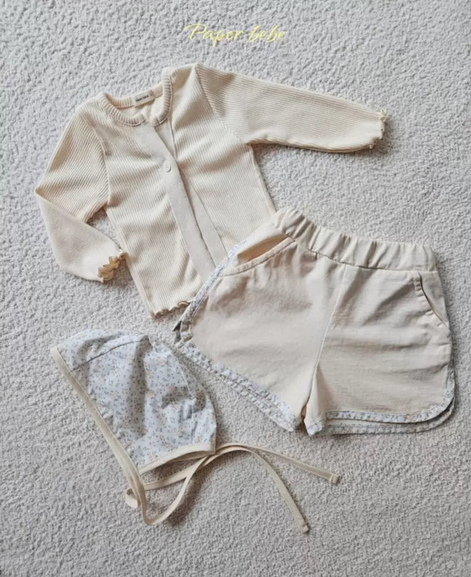 Spring Rib Cardigan - Ivory