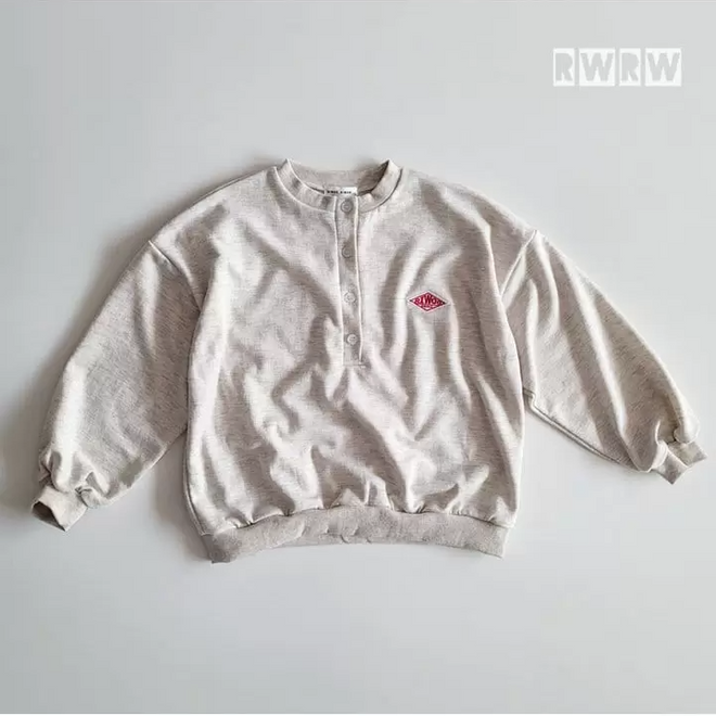 Button Sweatshirt - Oatmeal
