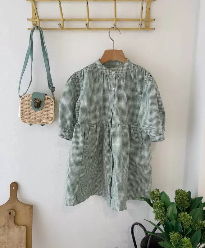 Gingham Dress - Mint