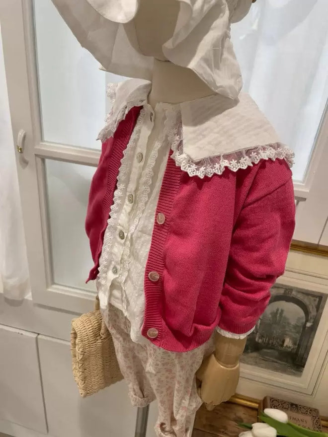 Cherry Pink Cardigan