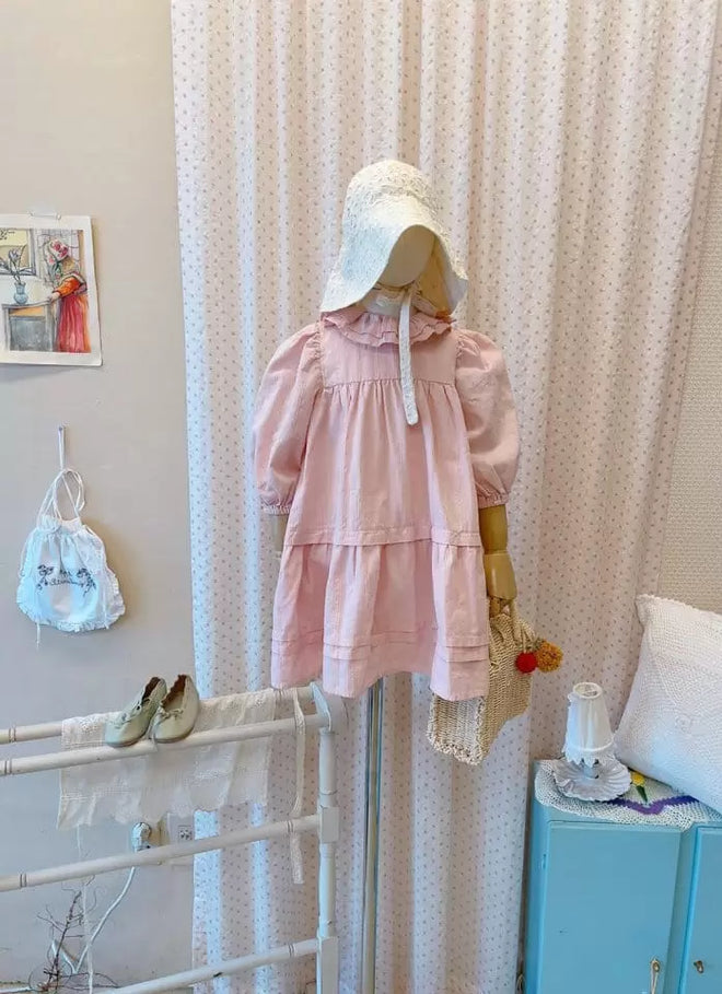 Chloel Double Frill Dress - Pink