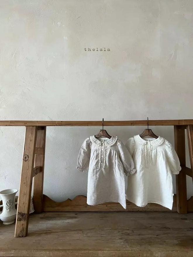 Ivory Peter Pan Collar Dress