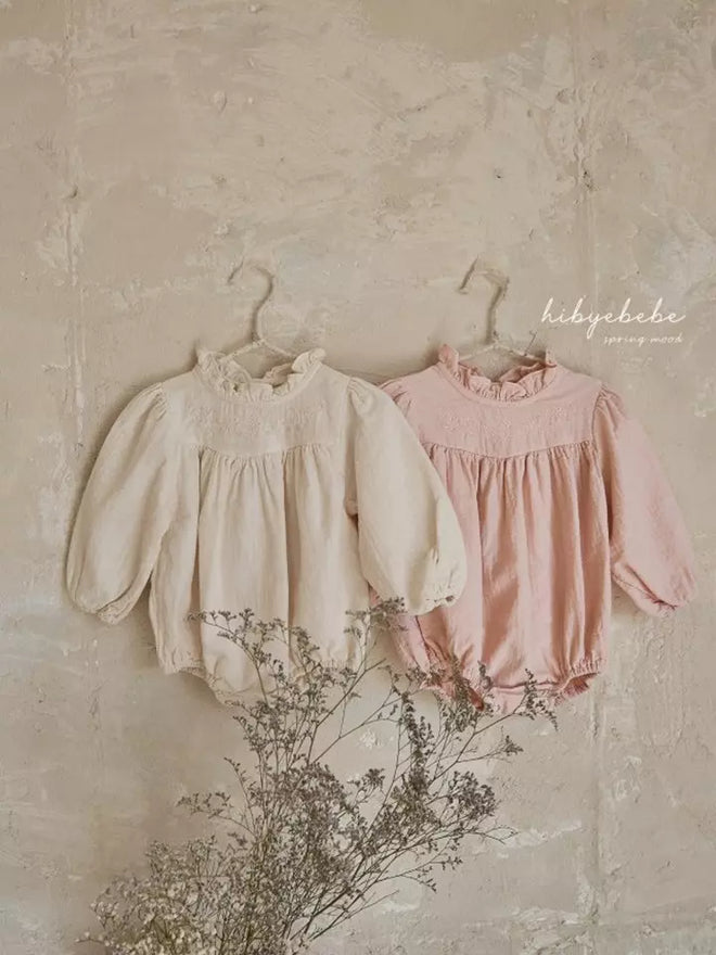 Ivory Ruffle Up Bodysuit