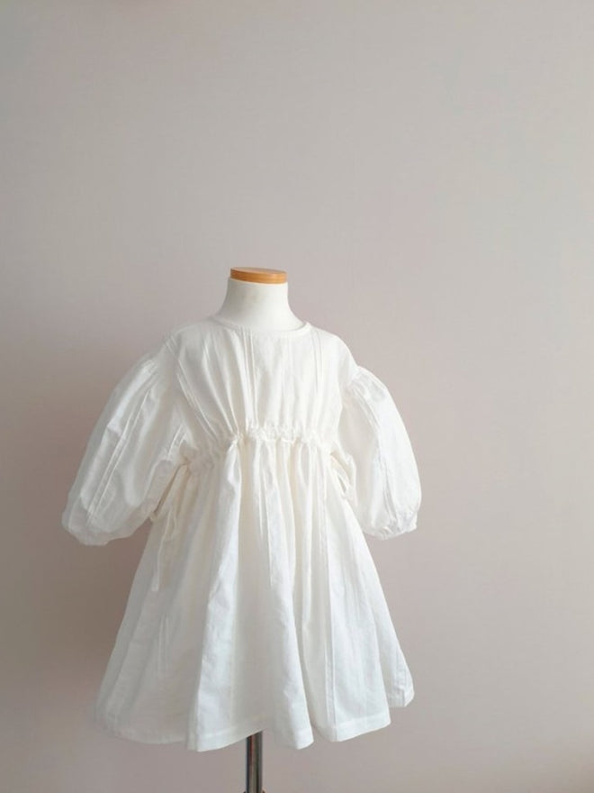 White Pull String Dress