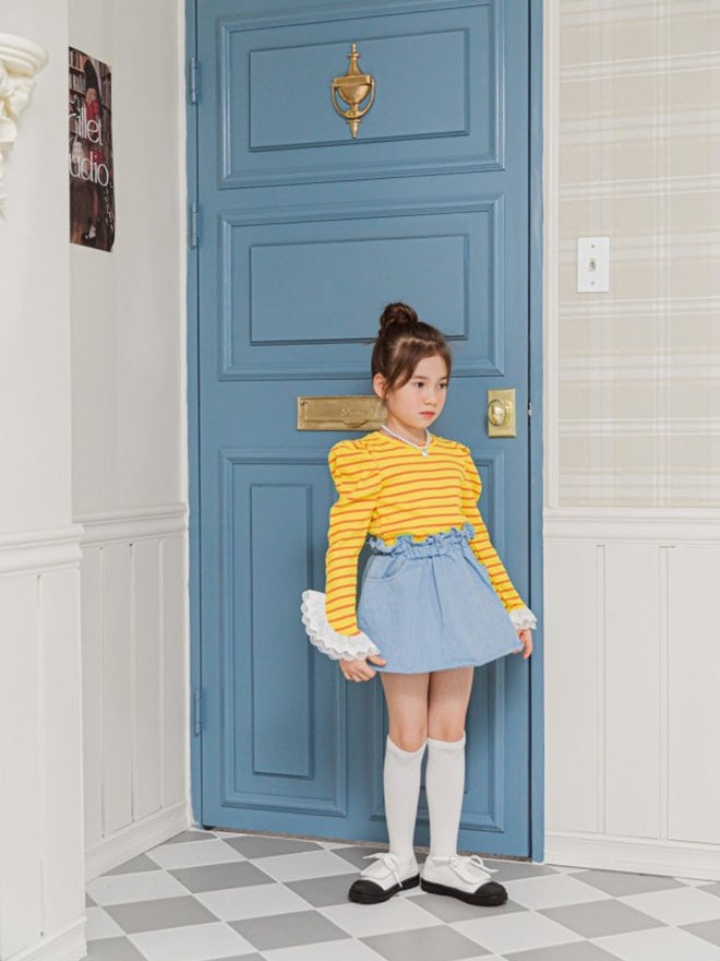 Denim Skirt Light Blue