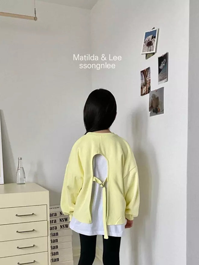 Style Back Sweatshirt Lemon