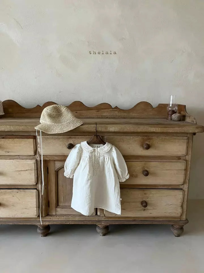 Ivory Peter Pan Collar Dress