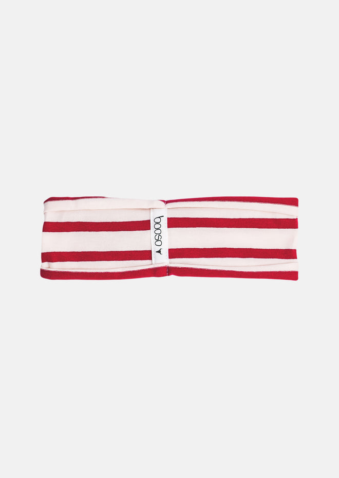 Booso Red Stripe Sweatband