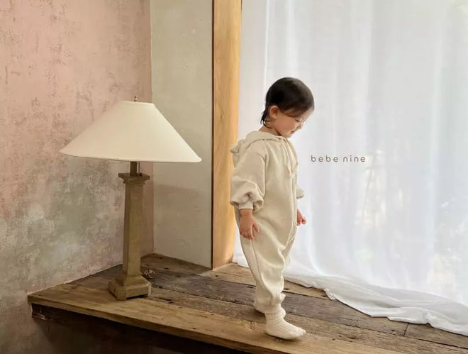 Hooded One Piece Beige