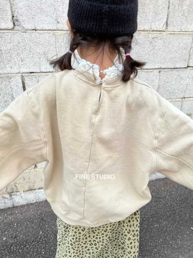 Beige Frill ruffle  Up Collar