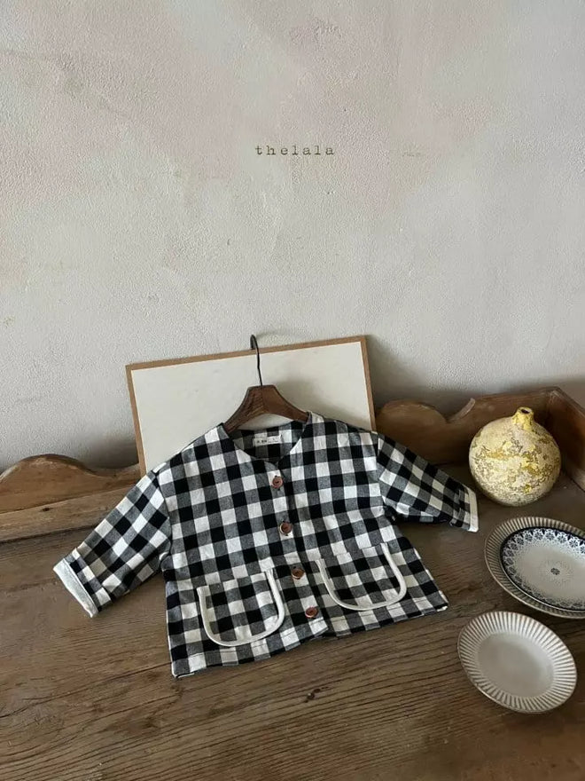 Black Checked Jacket