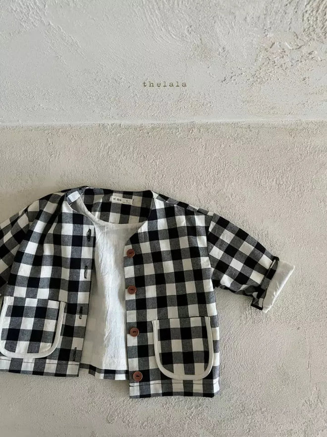Black Checked Jacket