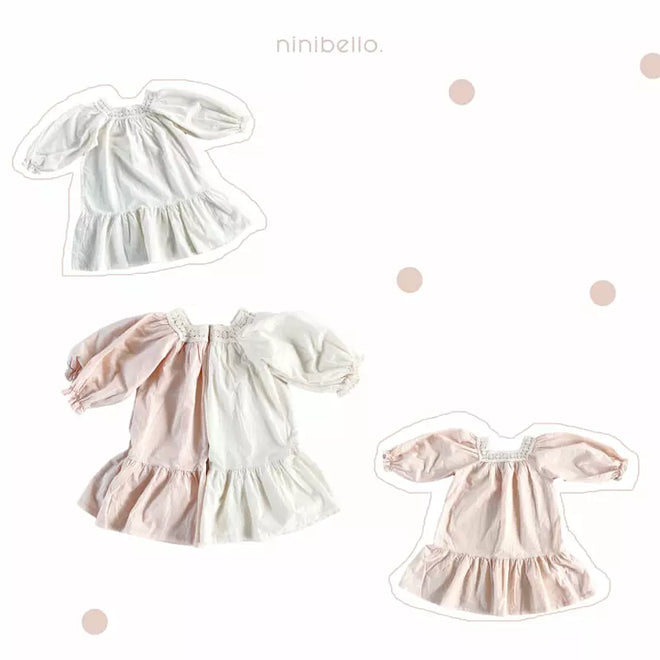 Ivory Square Neck Dress