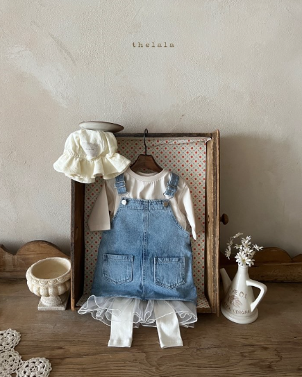 Frayed Hem Denim Jumper