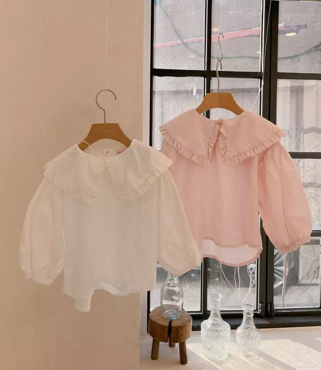 Studio M Big Collar Blouse Ivory