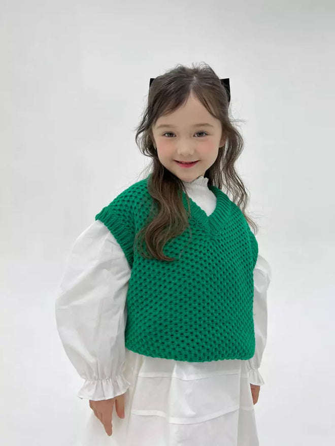 Green Knit Vest
