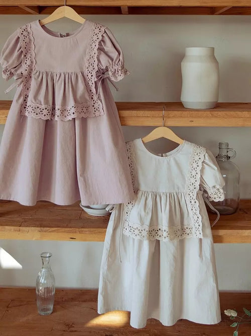 Squrare Lace Dress