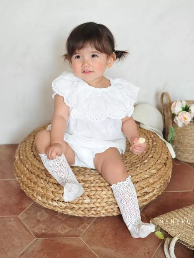 Floral Eyelet Bloomer Set