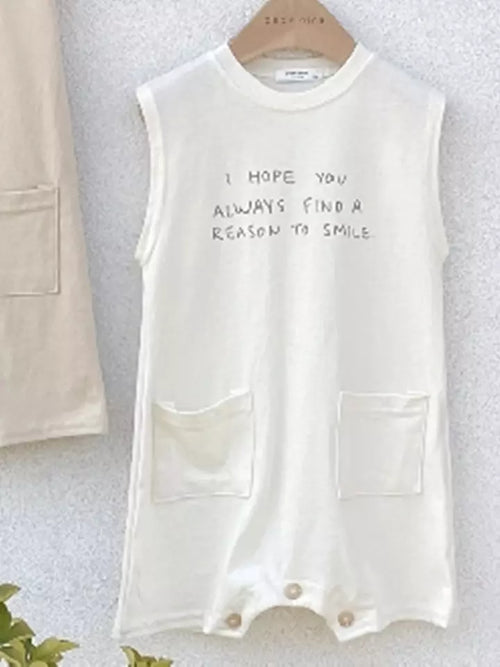 Ivory Slogan Bodysuit