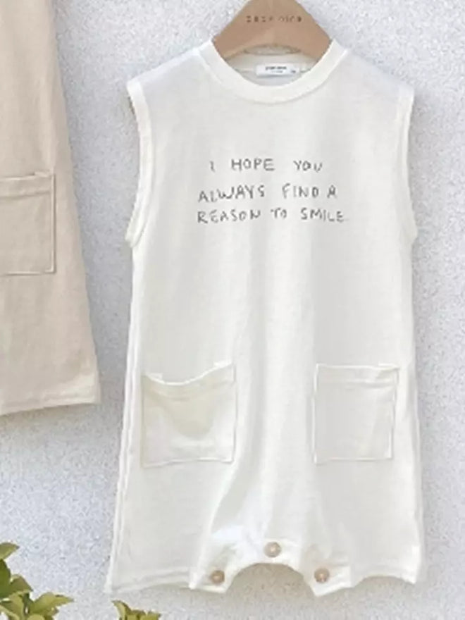 Ivory Slogan Bodysuit