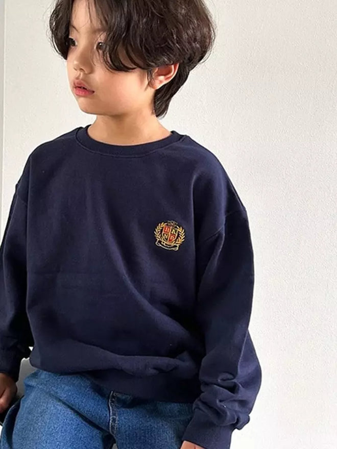 Emblem Sweatshirt - Navy