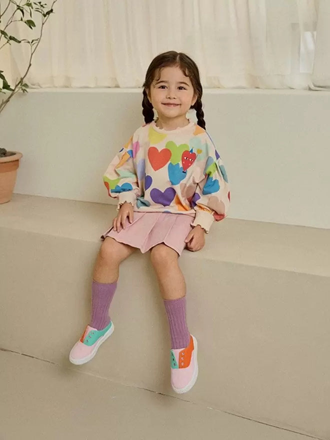 Colored Heart Tee