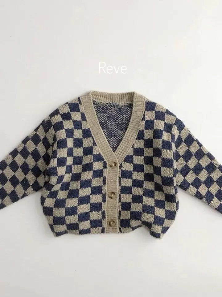 Checkerboard Cardigan