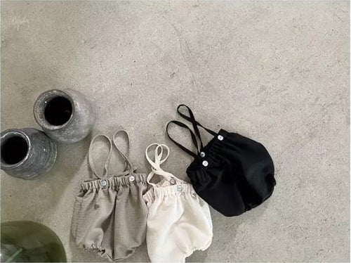 Ivory Bloomers With Straps
