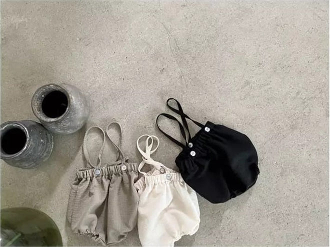 Ivory Bloomers With Straps