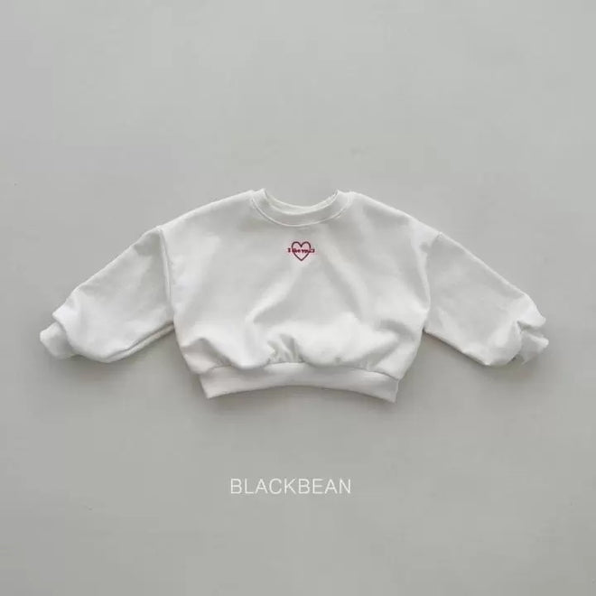 Red Love Sweatshirt - Ivory