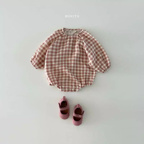 Checked Pink Bodysuit