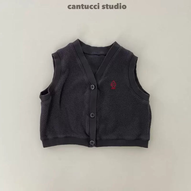 Ang Butter Vest -Charcoal