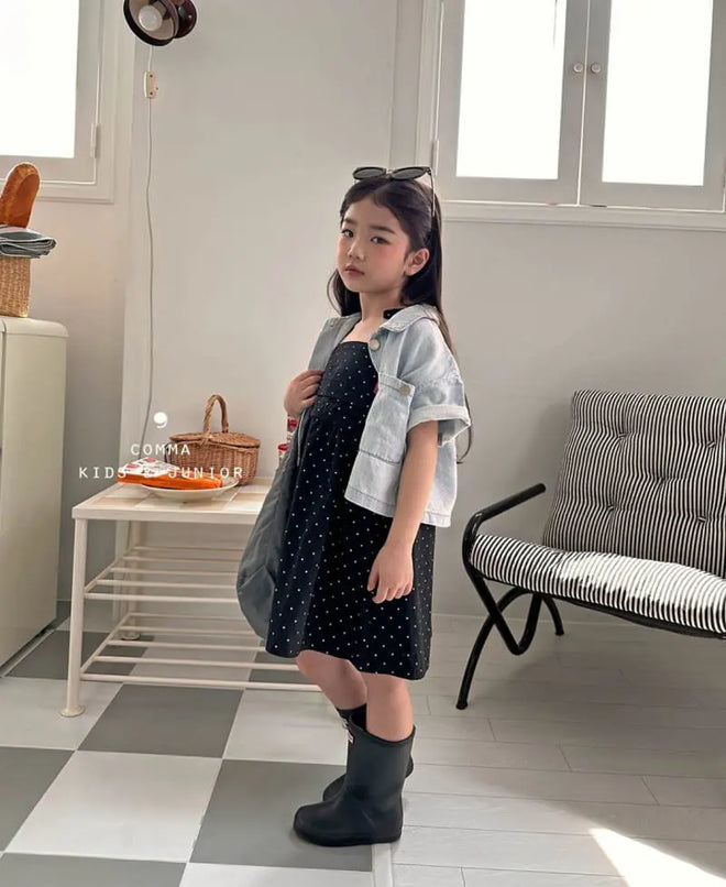 L Denim Crop Shirt - Light-denim