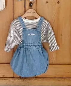 Butter Dungarees Bloomers - Denim