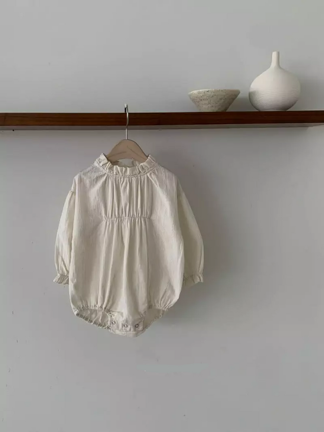 Gathered Bodysuit - Ivory
