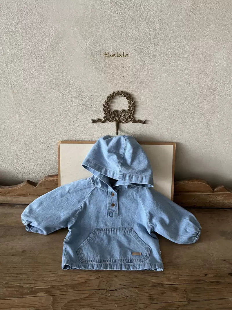 Hoody Denim Tee - Light-denim