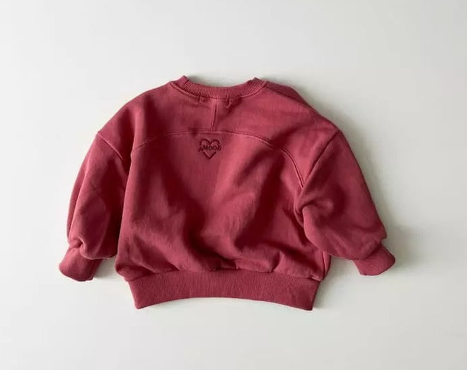 Sweatshirt Seam Detail - Burgendy