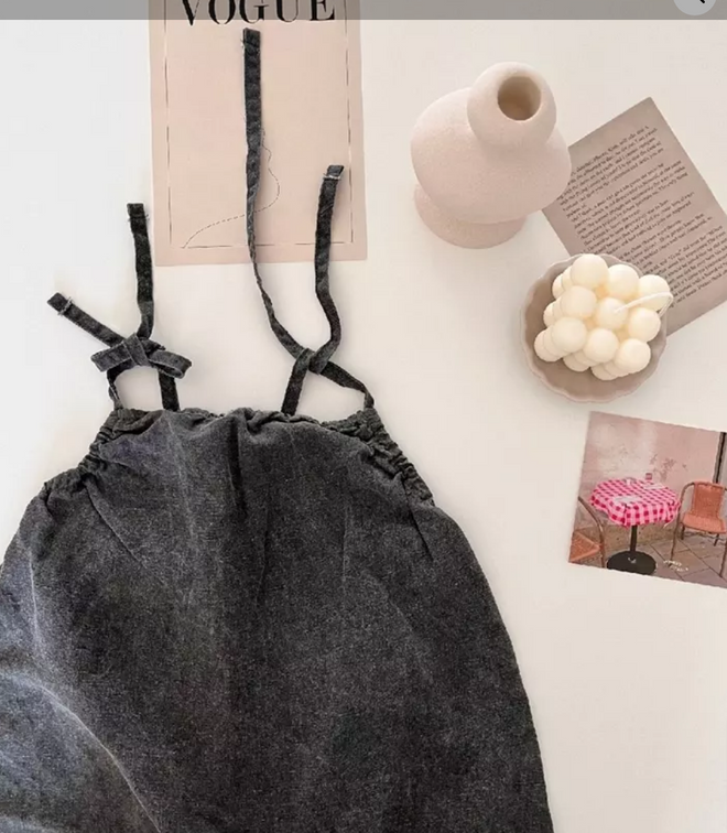 Wash Black Romper