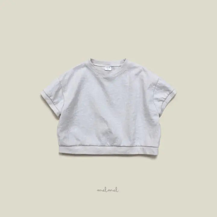 Short Sleeve Sweatshirt - Melange